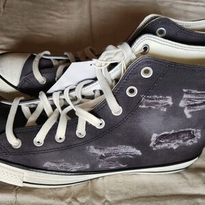 Charli XCX Converse All Stars Black Distressed NEW (No Box)